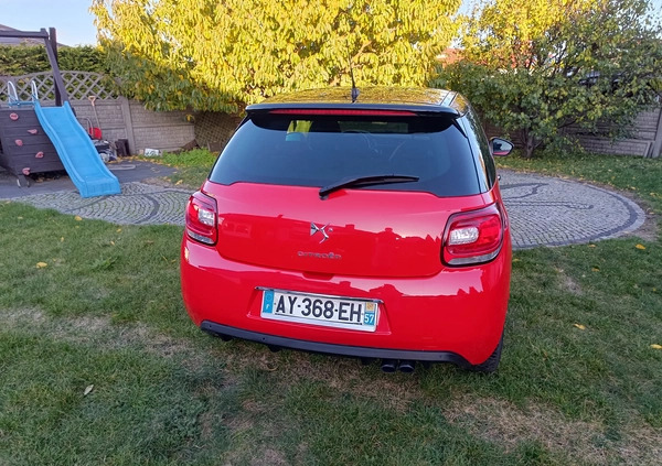 Citroen DS3 cena 20500 przebieg: 82000, rok produkcji 2010 z Pleszew małe 67